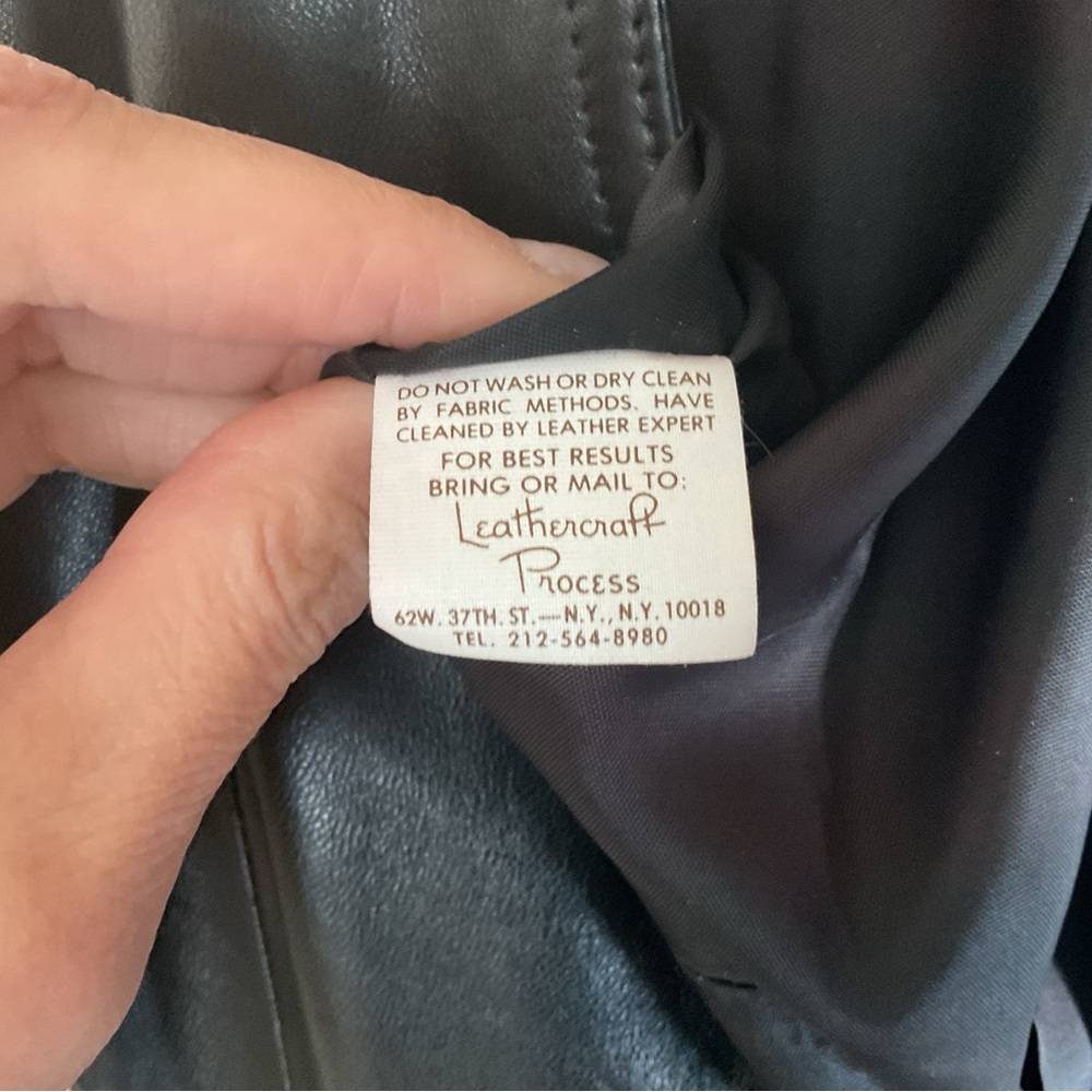 Black Leather Halter Dress - Picture 4 of 16